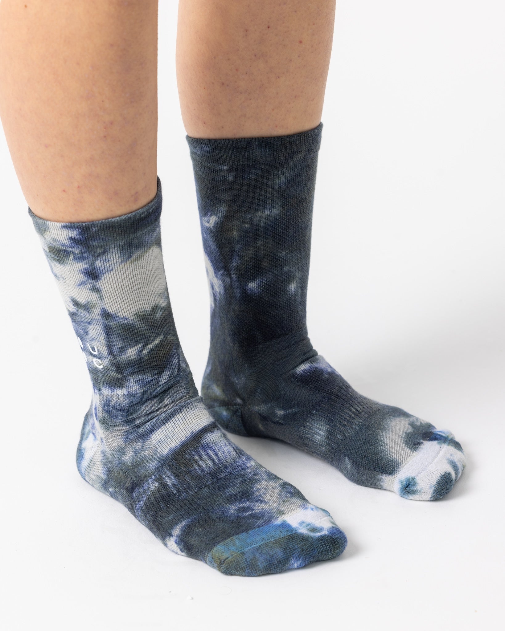 Spectrum Tie-Dye Merino Socks - Navy Blue