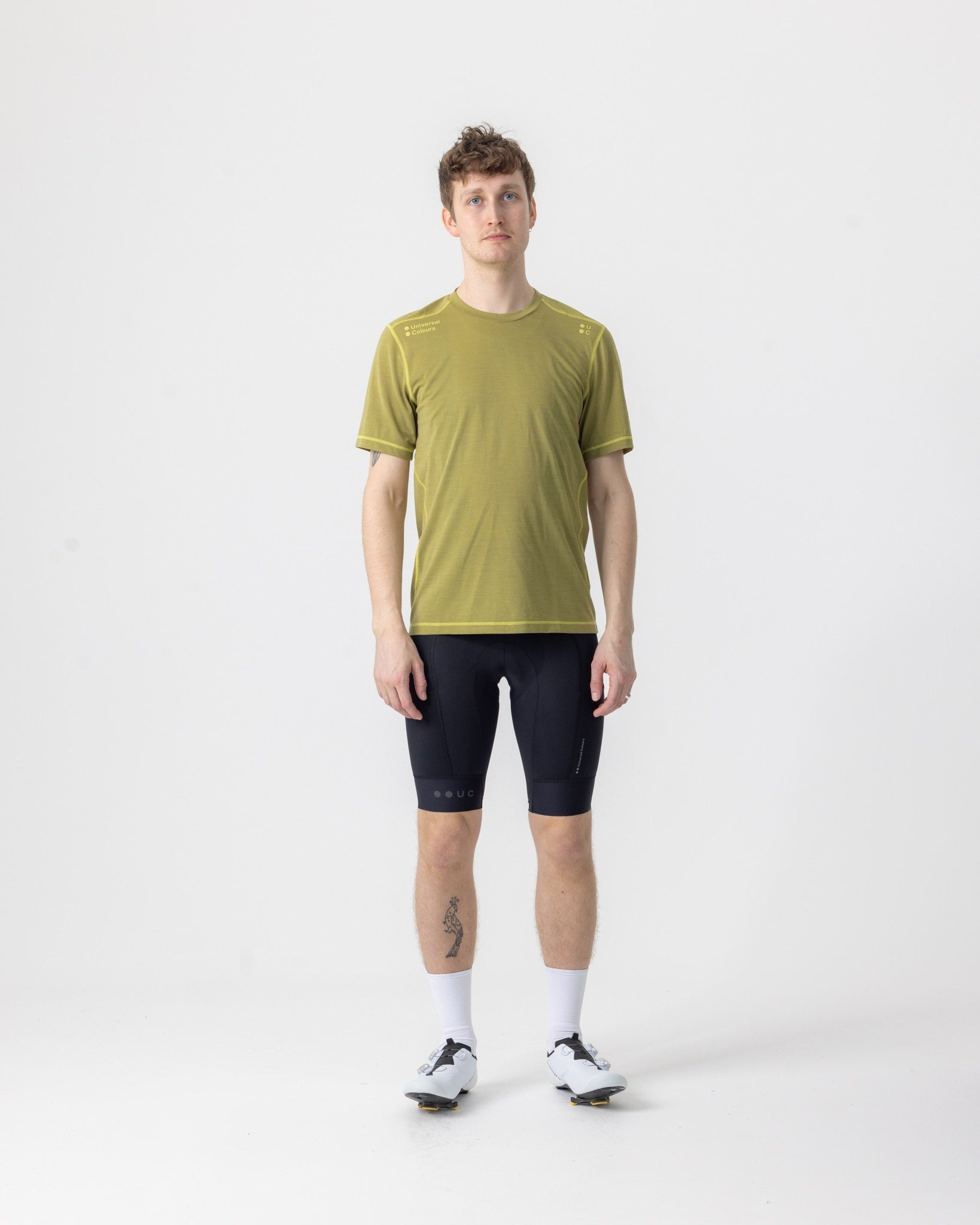 Mono Bio Unisex Tech Tee - Olive Gold