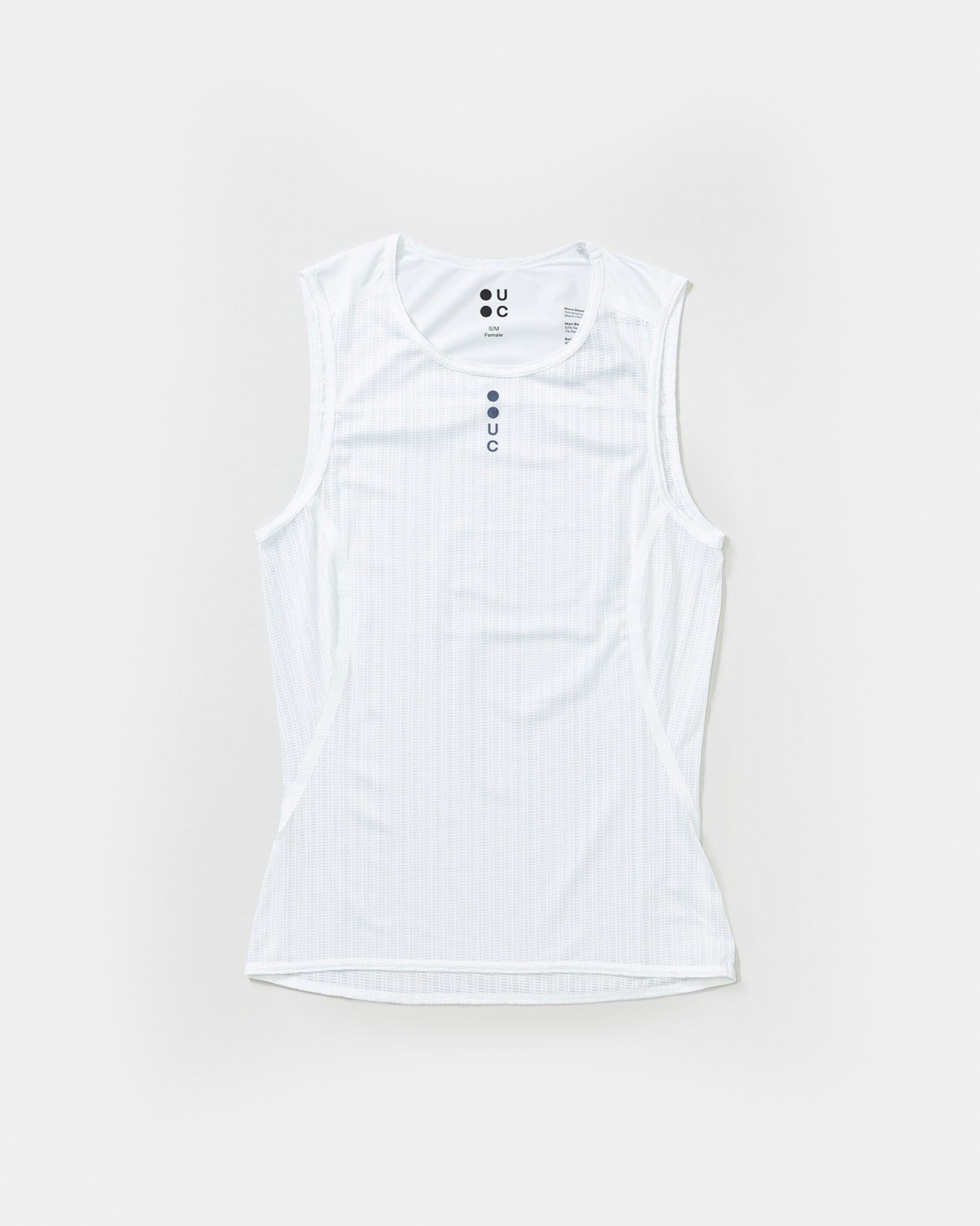 Mono Women’s Sleeveless Base Layer - White