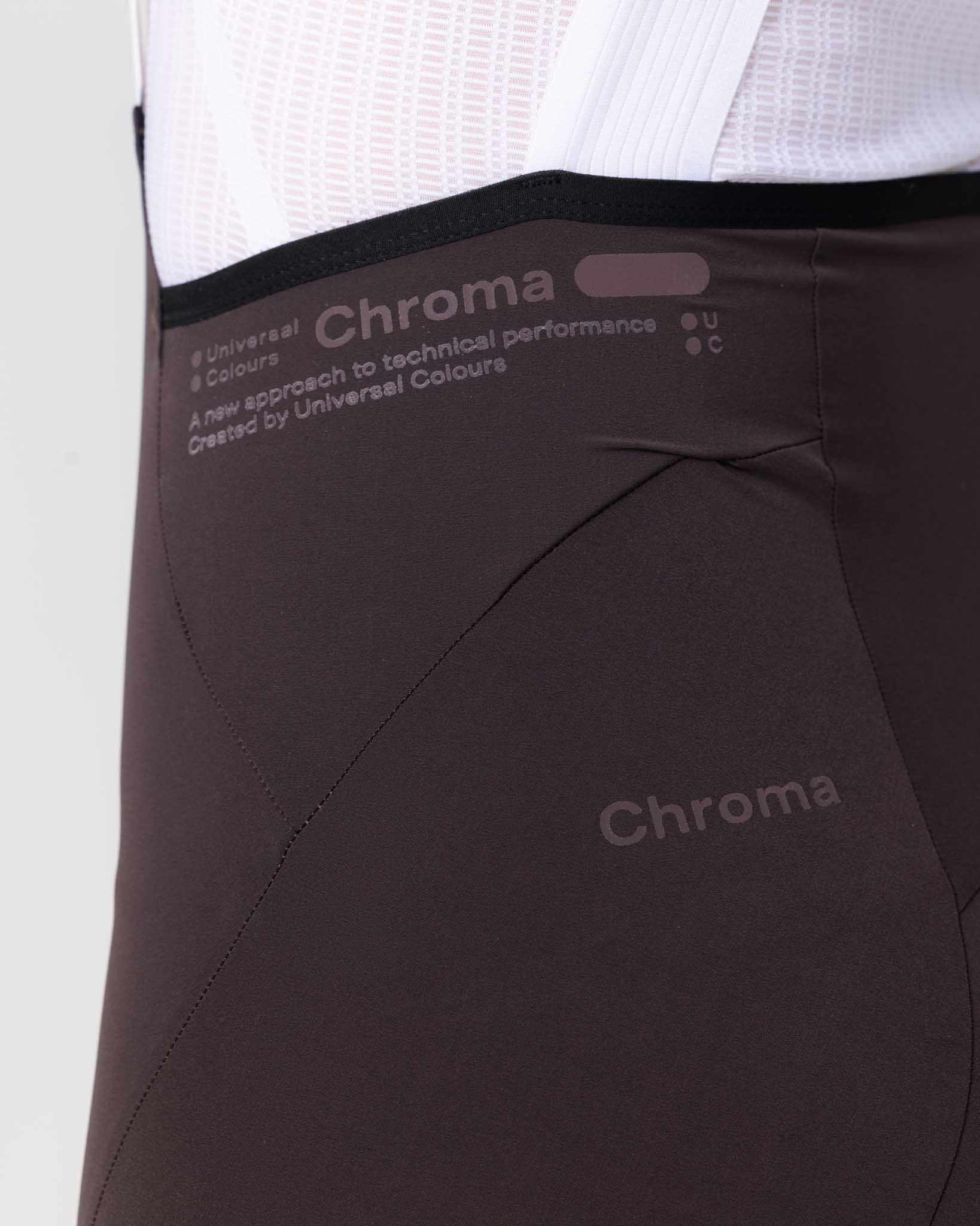 Chroma Women’s Bib Short - Heavy Dark Brown